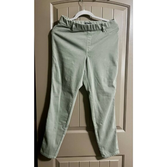 Sunice Stormpack Women’s Skinny Pull-On Stretch Pants – Size 12 – Sage Green Fau - Picture 3 of 5